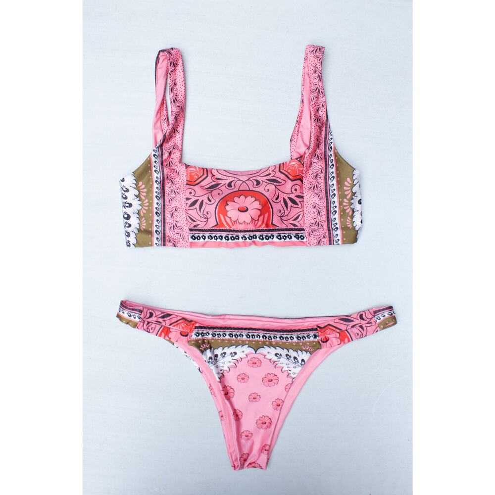 Agua Bendita Bikini Set Coleen Antiq Top and Polly Bottom Size M